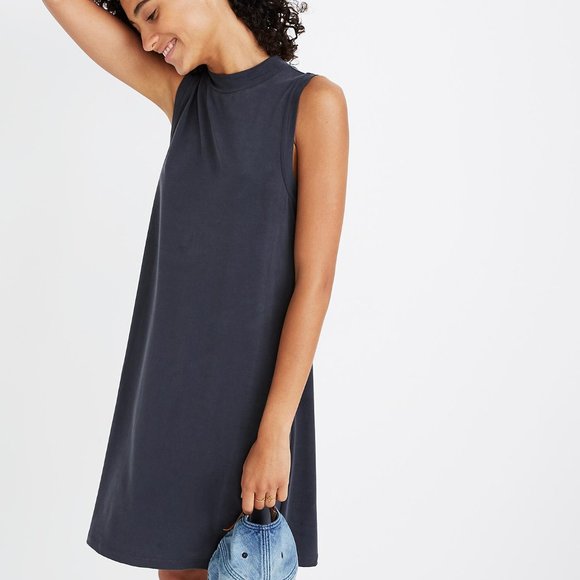 Madewell Dresses & Skirts - Madewell Sandwashed Mockneck Tank Dress L